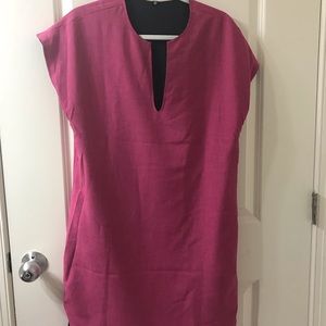 Reversible pink/gray tunic dress- Betabrand